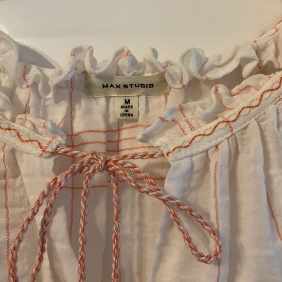 Medium white & orange top - Picture 3 of 7